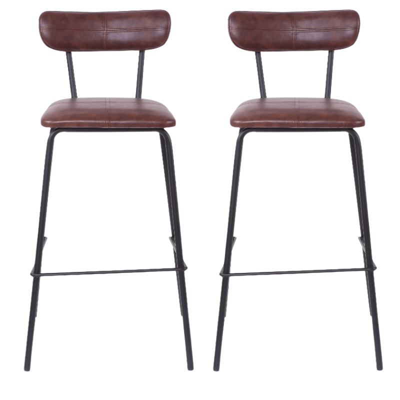 Pack 2 Taburetes de bar vintage Drisan - Vintahome