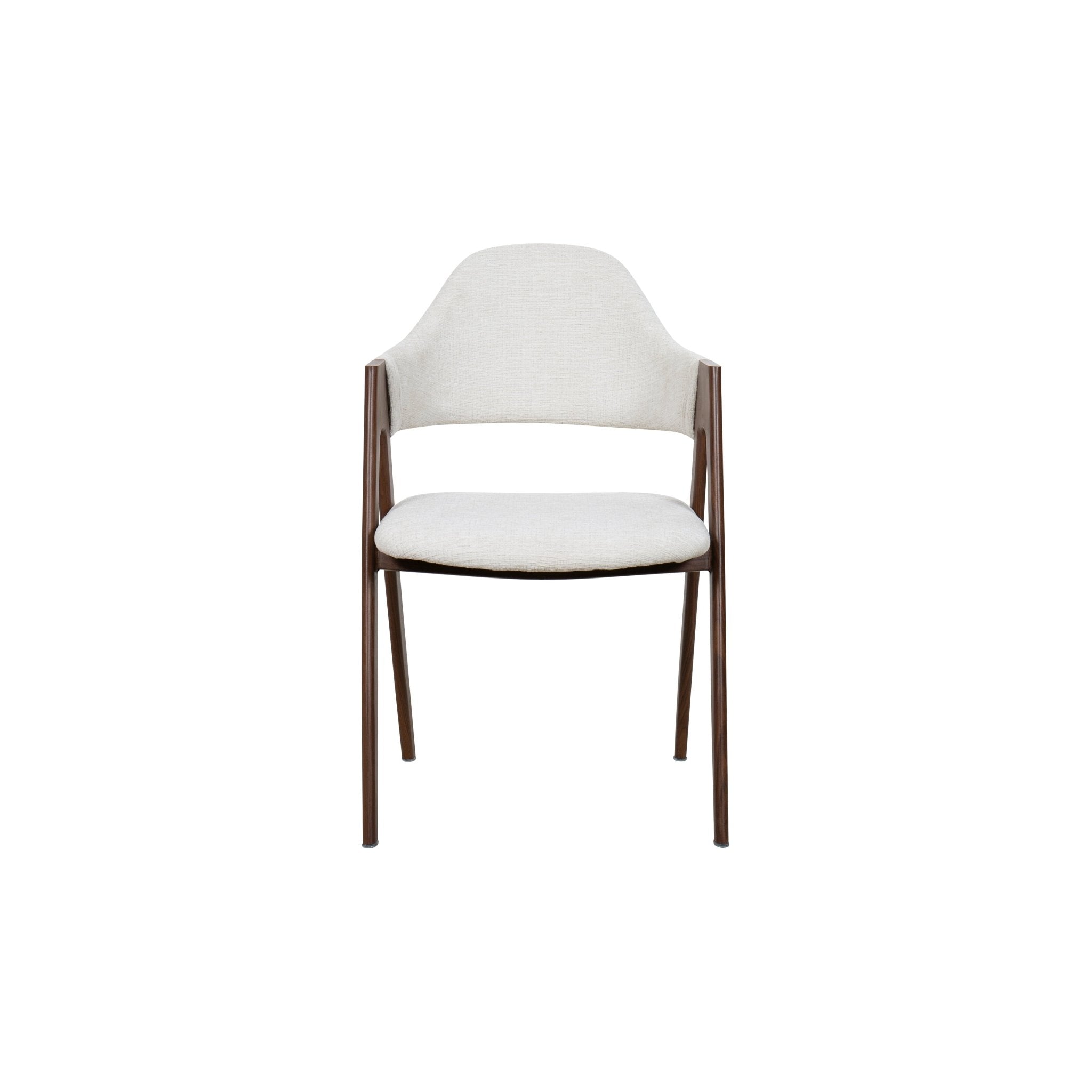 Pack 4 Silla de comedor con brazos nórdica Loira beige - Vintahome