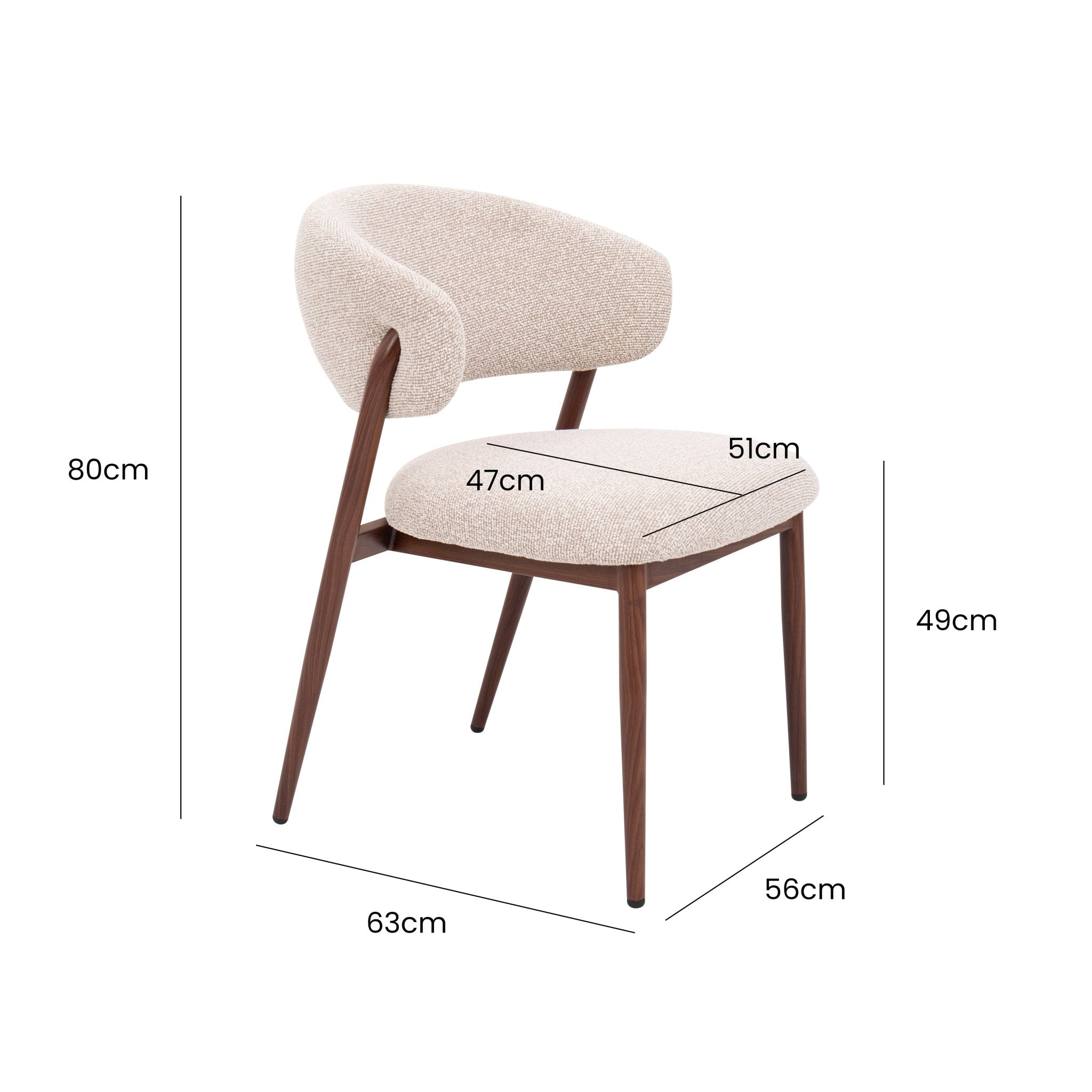 Pack 4 Sillas de comedor Nova Nordic - Vintahome
