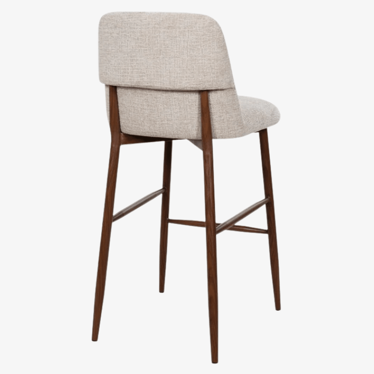 Pack 4 bancos altos Toulouse bege - Vintahome