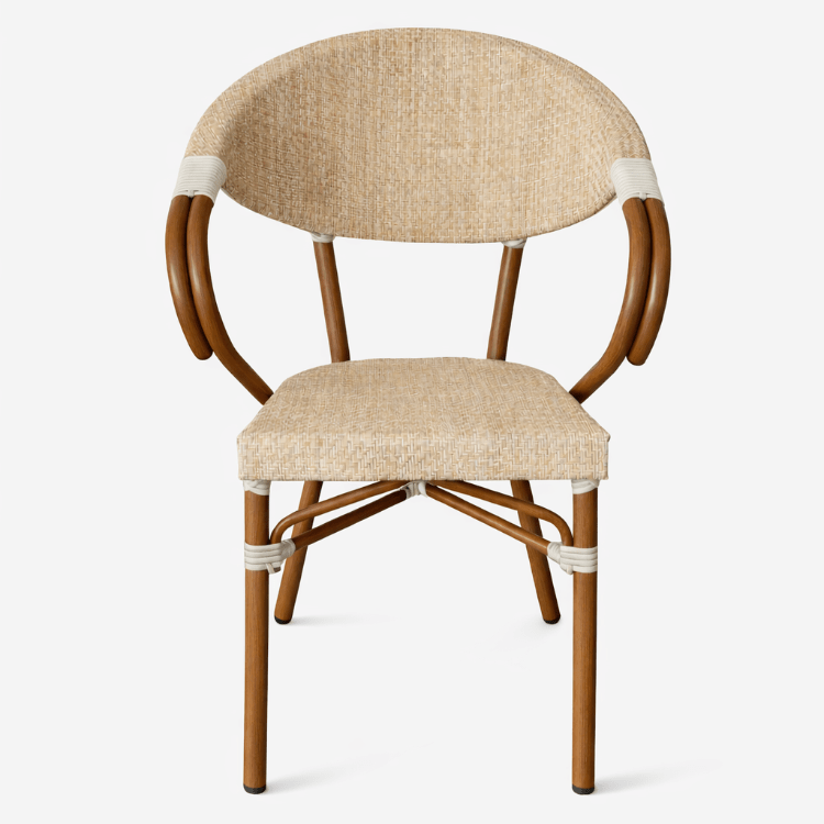 Silla Bistro París Montmartre Arena con Brazos - Vintahome