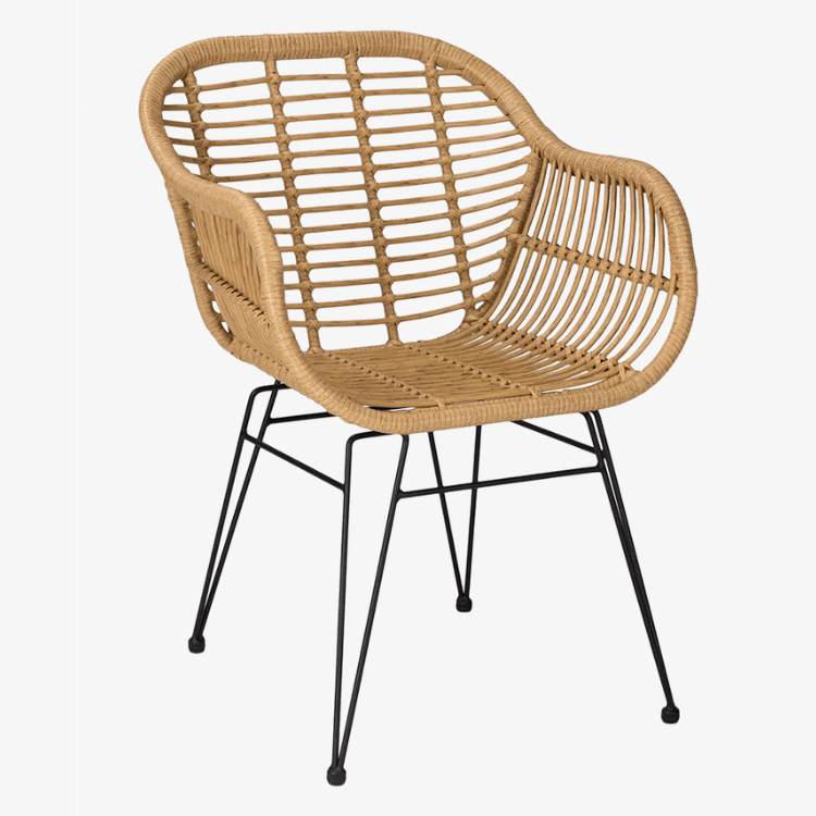 Silla comedor ratán natural Feber - Vintahome