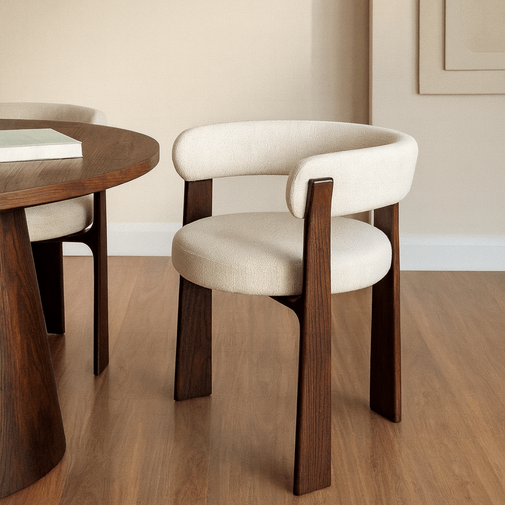 Silla de comedor con apoyabrazos madera fresno Moncayo - Vintahome