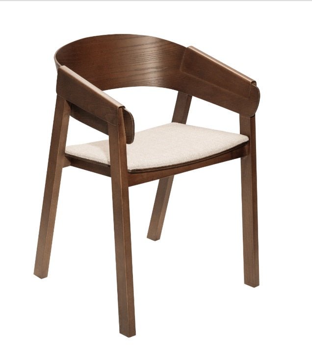 Silla de comedor con reposabrazos madera Mimo - Vintahome