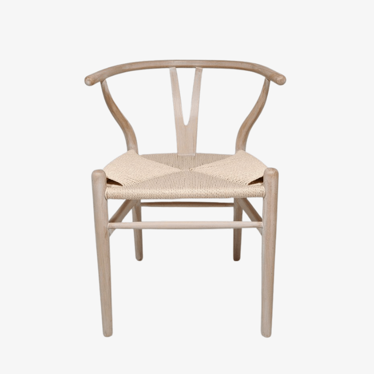Silla de comedor madera asiento enea Wisly - Vintahome