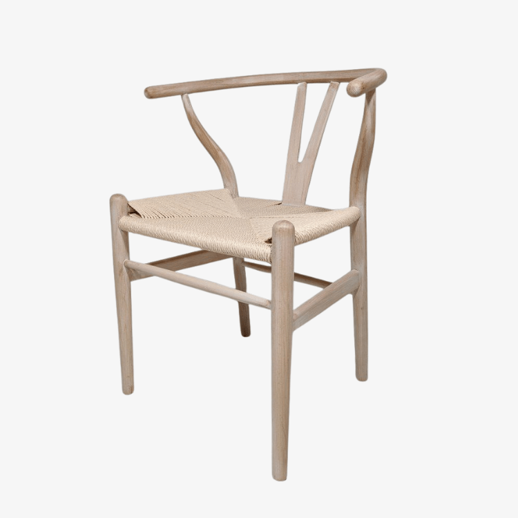 Silla de comedor madera asiento enea Wisly - Vintahome