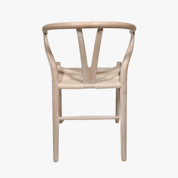 Silla de comedor madera asiento enea Wisly - Vintahome
