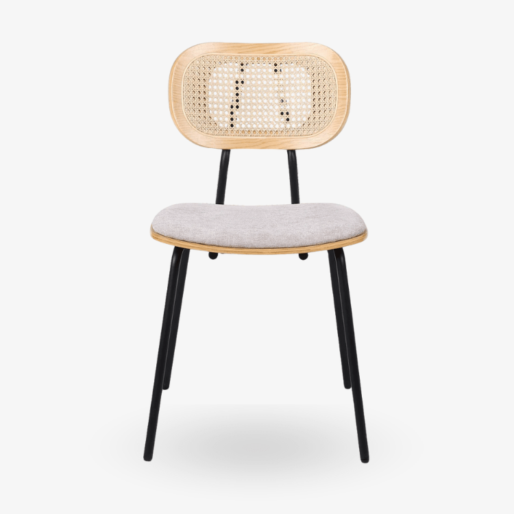 Silla de comedor madera y acero Alan - Vintahome
