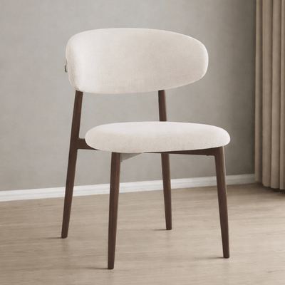 Sedia da pranzo nordica Olimpo in acciaio noce - Vintahome