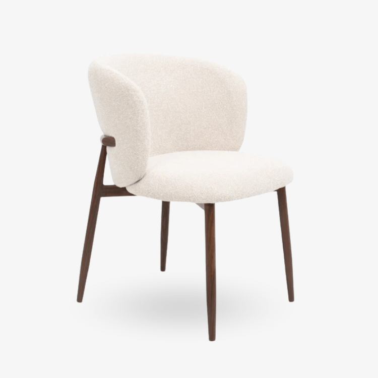 Silla de comedor nórdica Celia tapizada - Vintahome