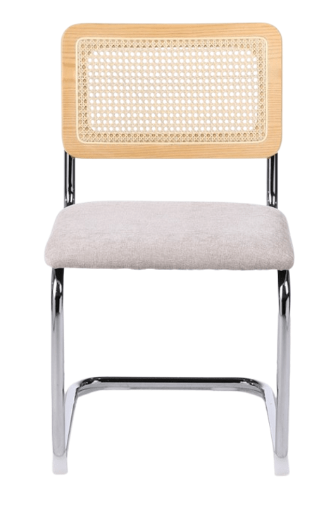 Silla de comedor ratan y tapizado Nantes - Vintahome