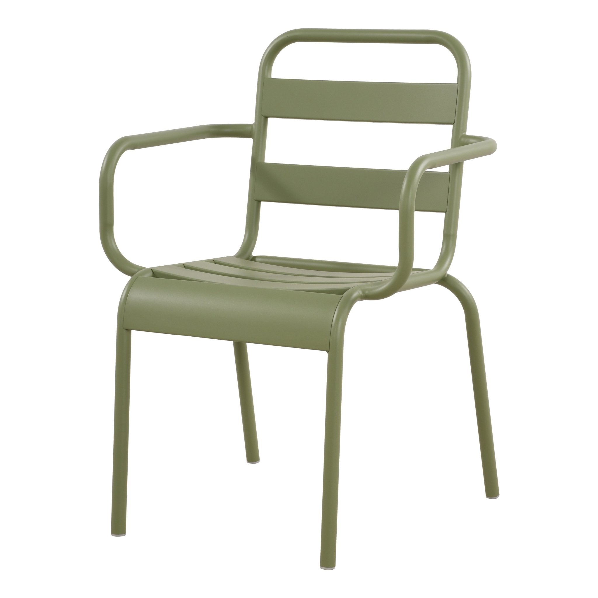 Silla de jardín de metal con brazos Oriol - Vintahome