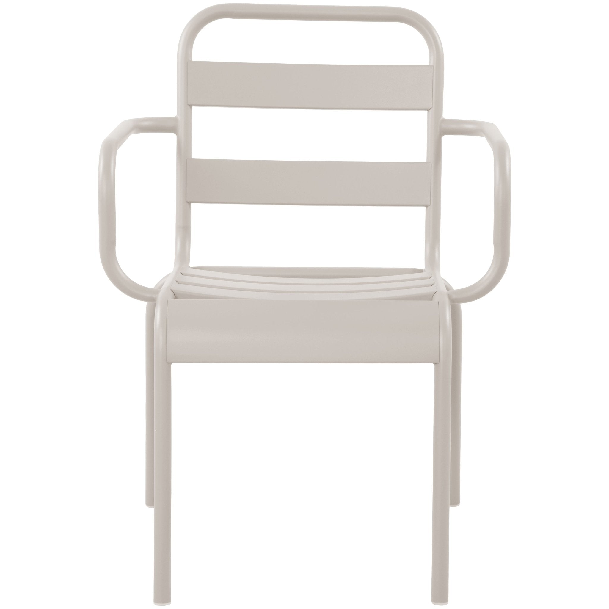 Silla de jardín de metal con brazos Oriol - Vintahome