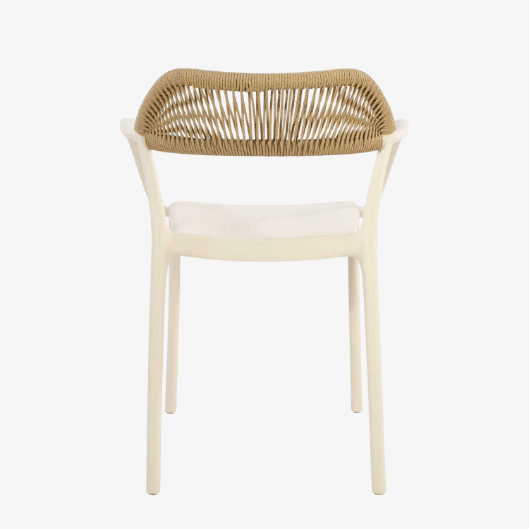 Silla de jardín respaldo cuerda Eco en polipropileno - Vintahome
