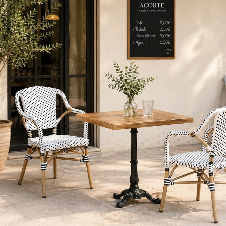 Silla parisina ratán sintético brazos Líbano - Vintahome