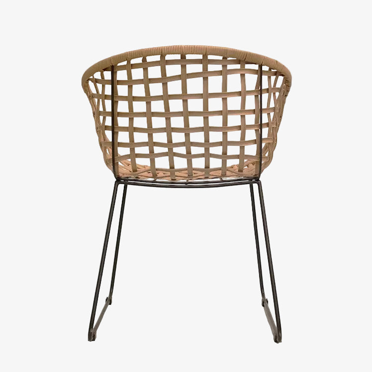 Pack 2 Silla Ratán acero Wilson