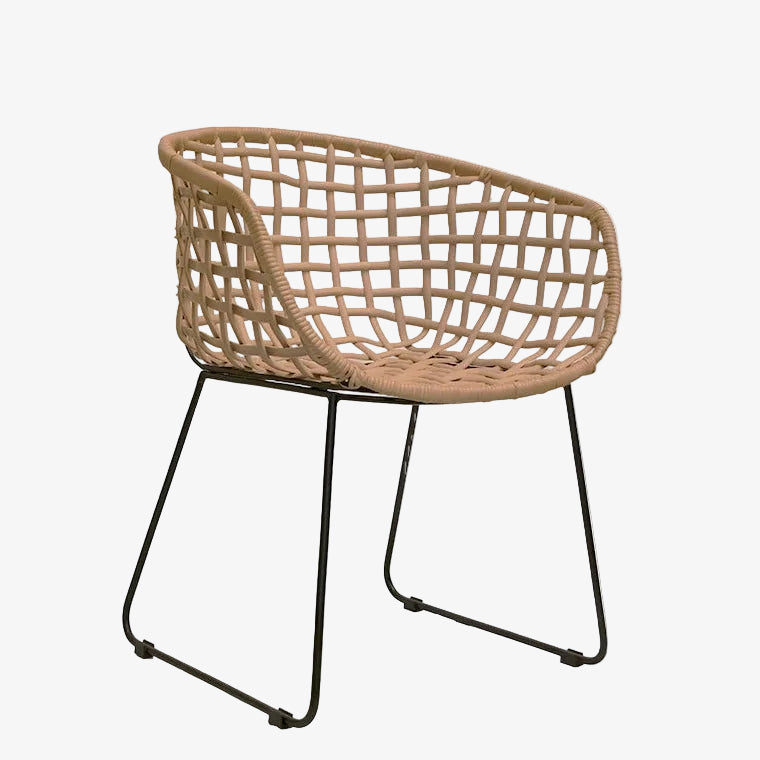 Pack 2 Silla Ratán acero Wilson