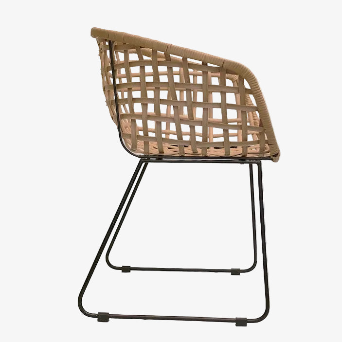 Pack 2 Silla Ratán acero Wilson