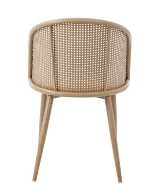 Silla de comedor Natural asiento beige Muler