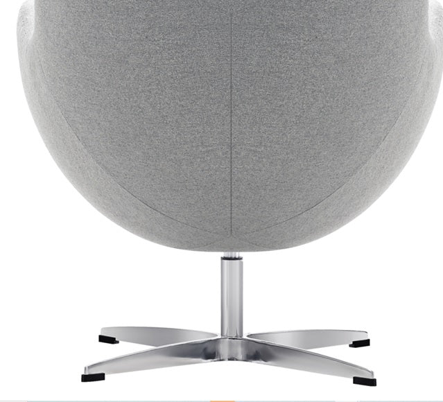 Silla EGG chair tapizado Lana gris