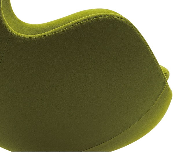 Silla EGG chair tapizado Lana verde