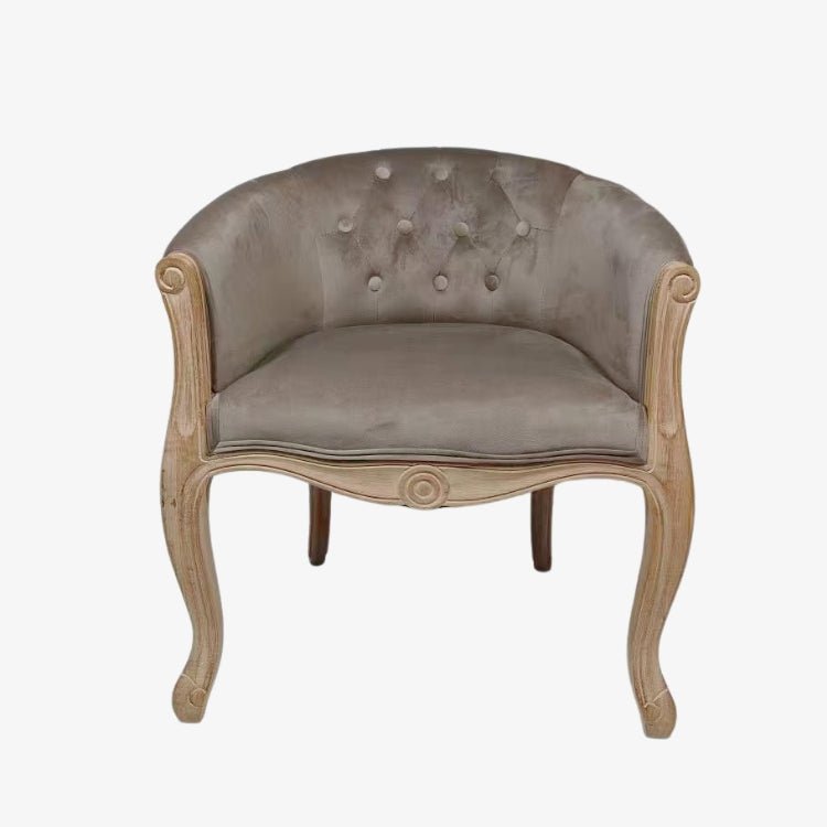 Getufteter Sessel mit Naturholzbezug - Vintahome