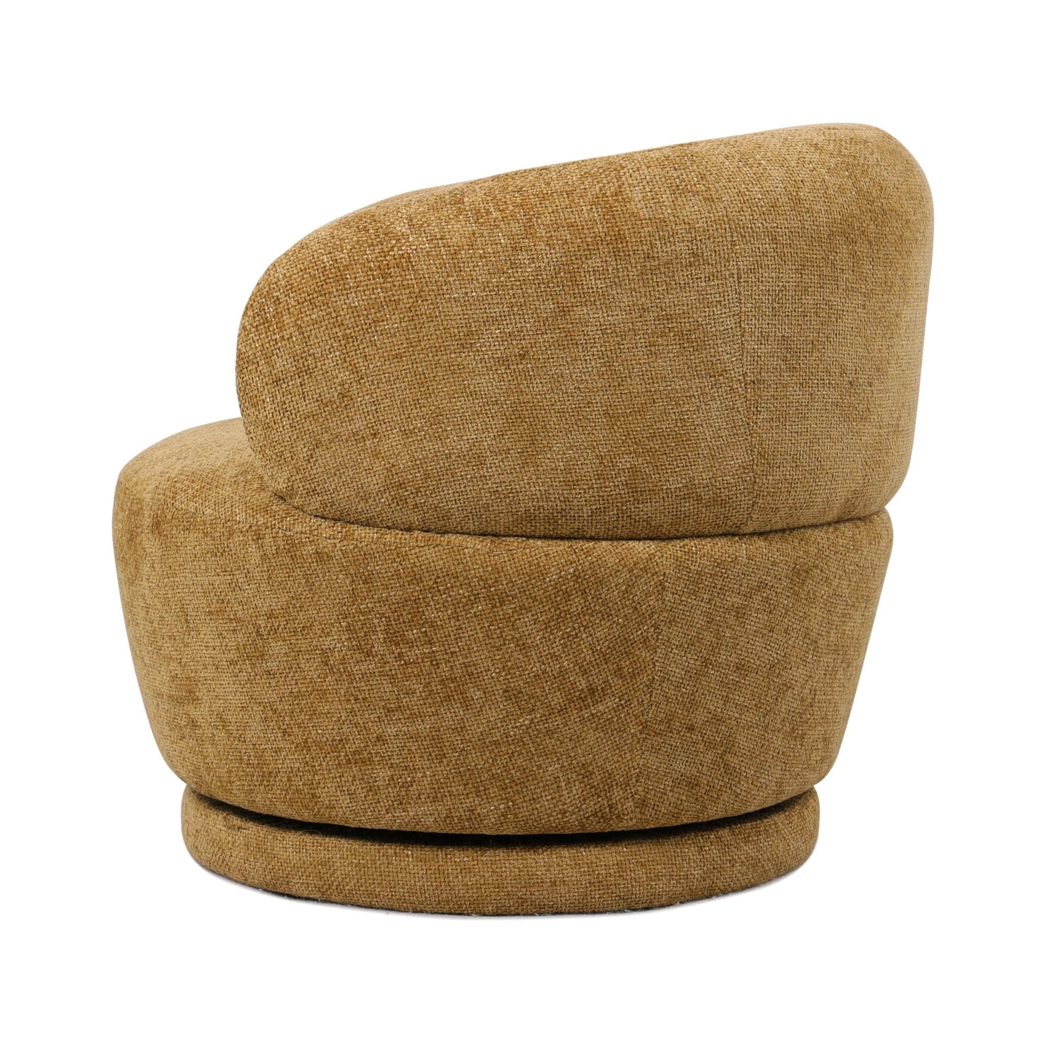 Sillón giratorio de chenilla Manises