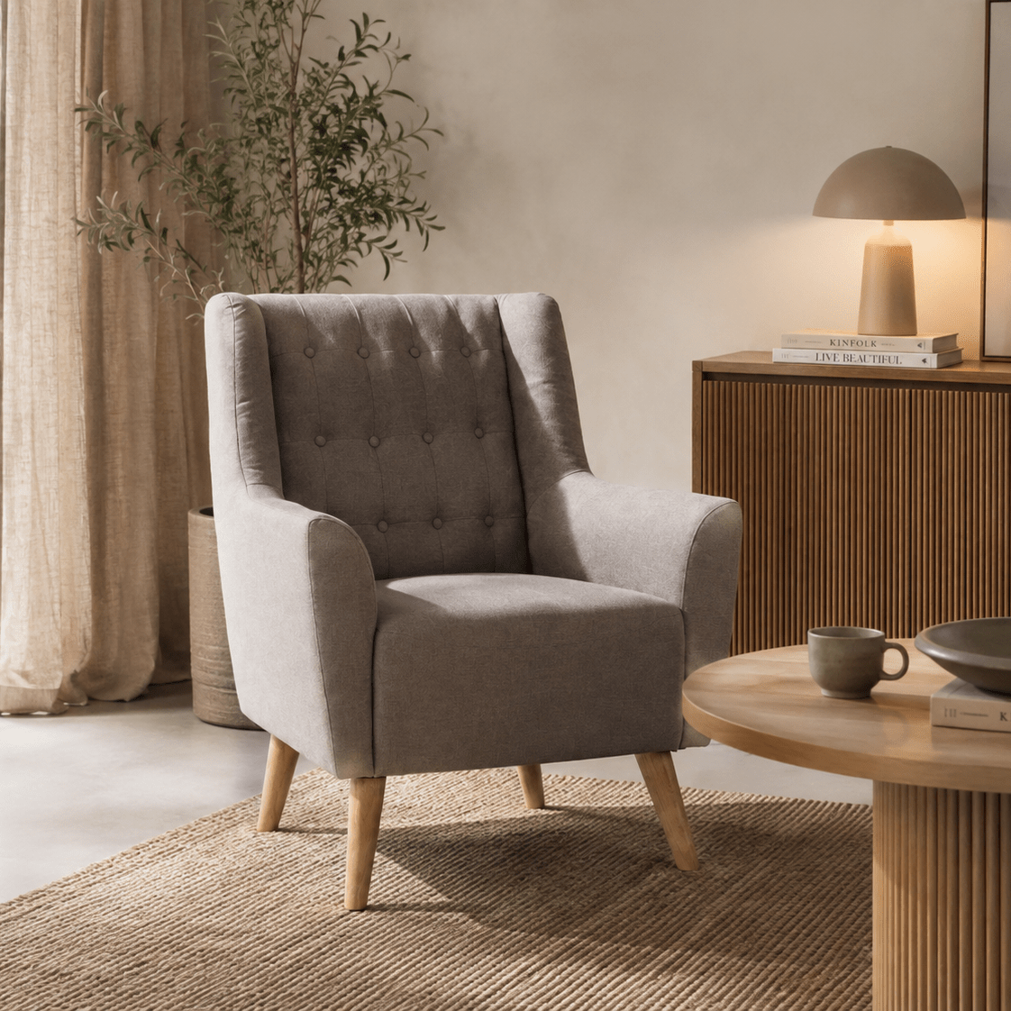 Poltrona nordica a 1 posto Vera - Vintahome