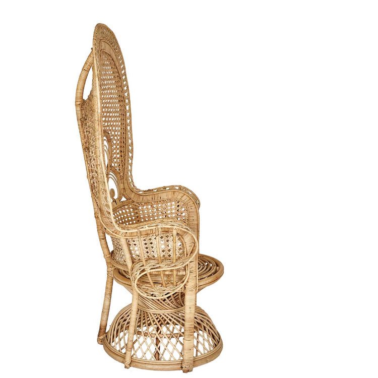 Sillón ratán natural Peacock - Vintahome