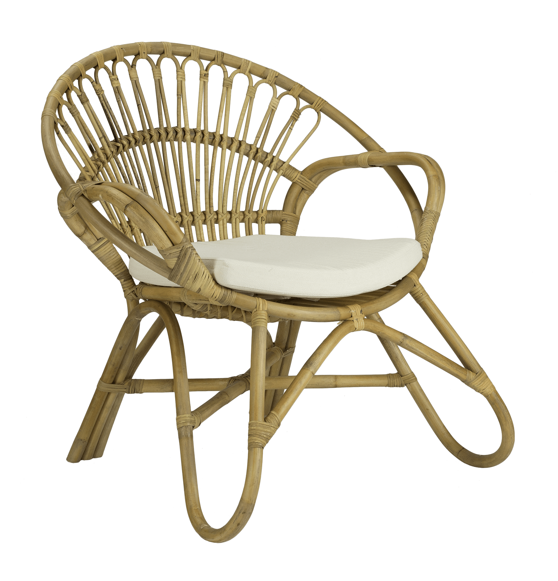 Sillón rattán natural Lahina - Vintahome