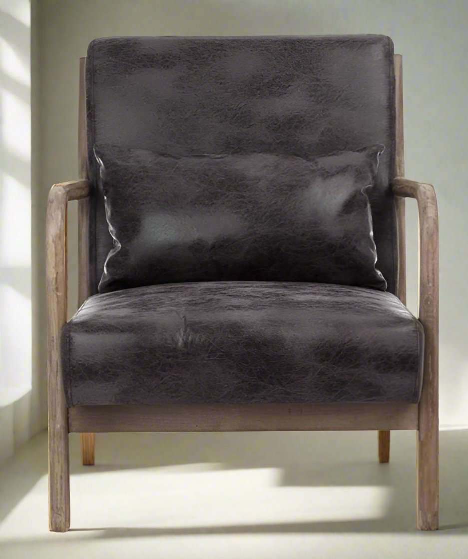 Sillón vintage tejido envejecido Miño - Vintahome