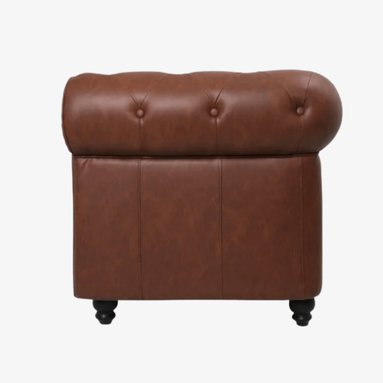 Sofá chesterfiel 2 plazas marrón vintage - Vintahome