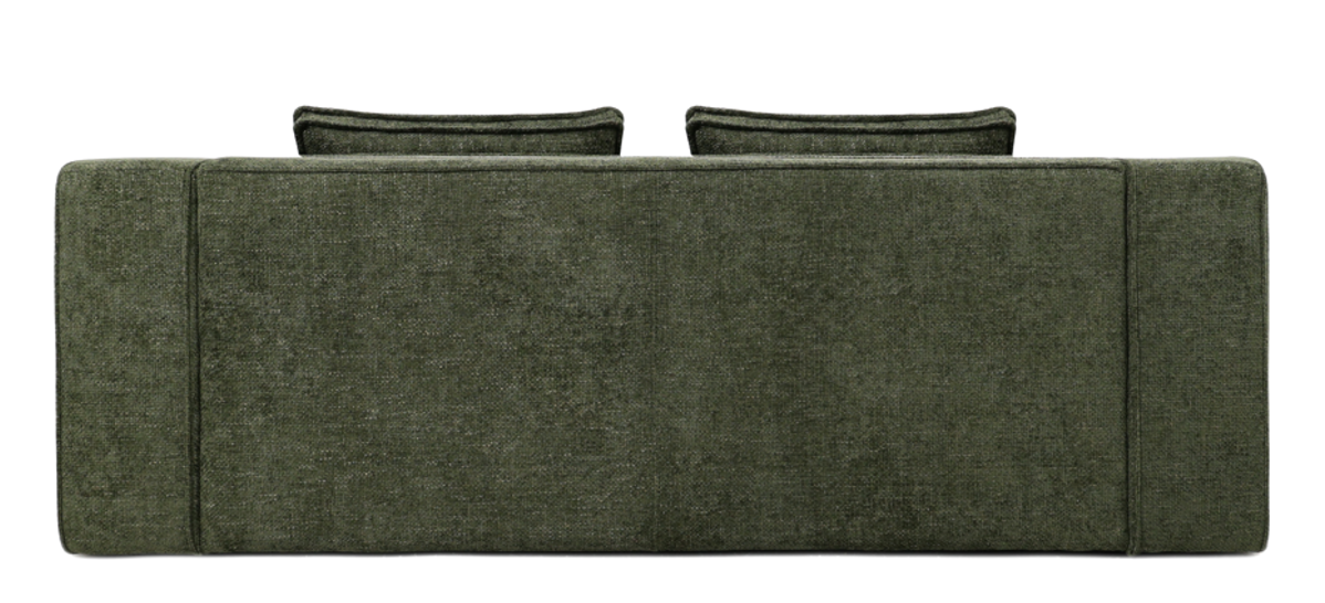 Chenilla Green Manila Sofa