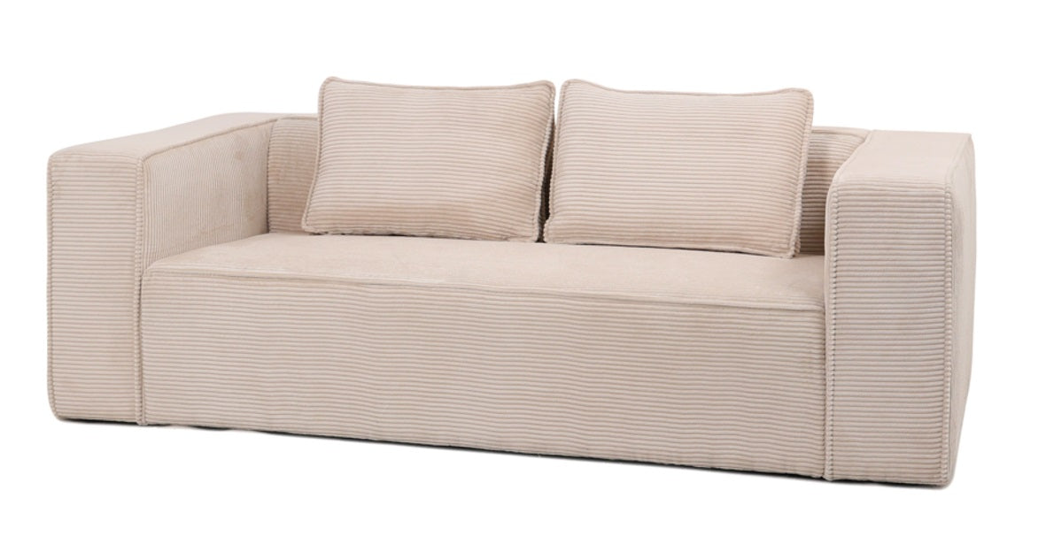 Rohes Manila breites Pana -Sofa