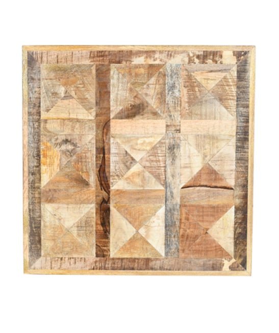 Tablero de mesa vintage  madera mango  Malta 70x70 cm