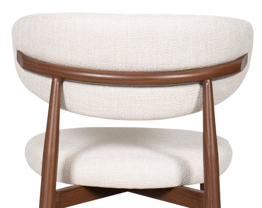 Taburete de bar nórdico acero nogal Olimpo 75cm - Vintahome