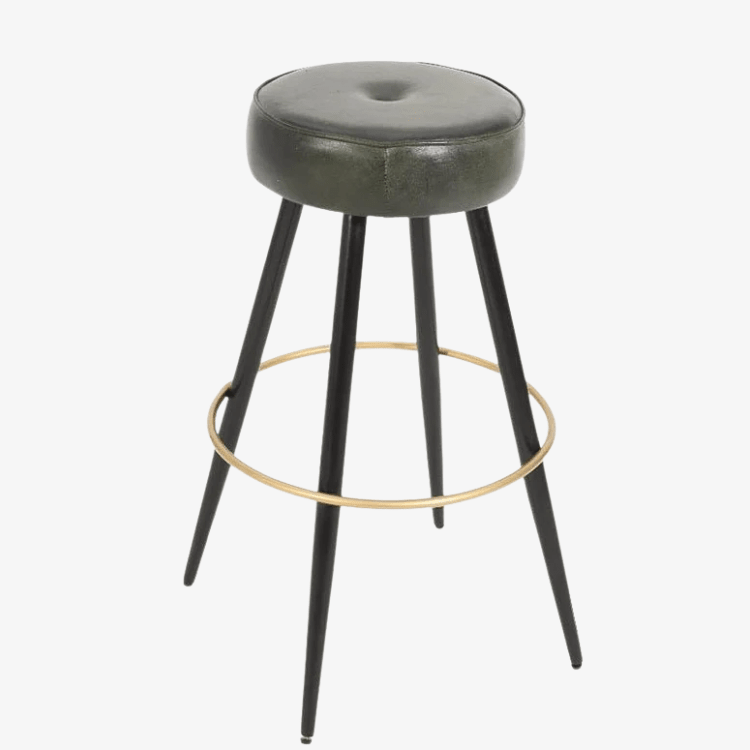 Taburete de bar vintage cuero Timba - Vintahome