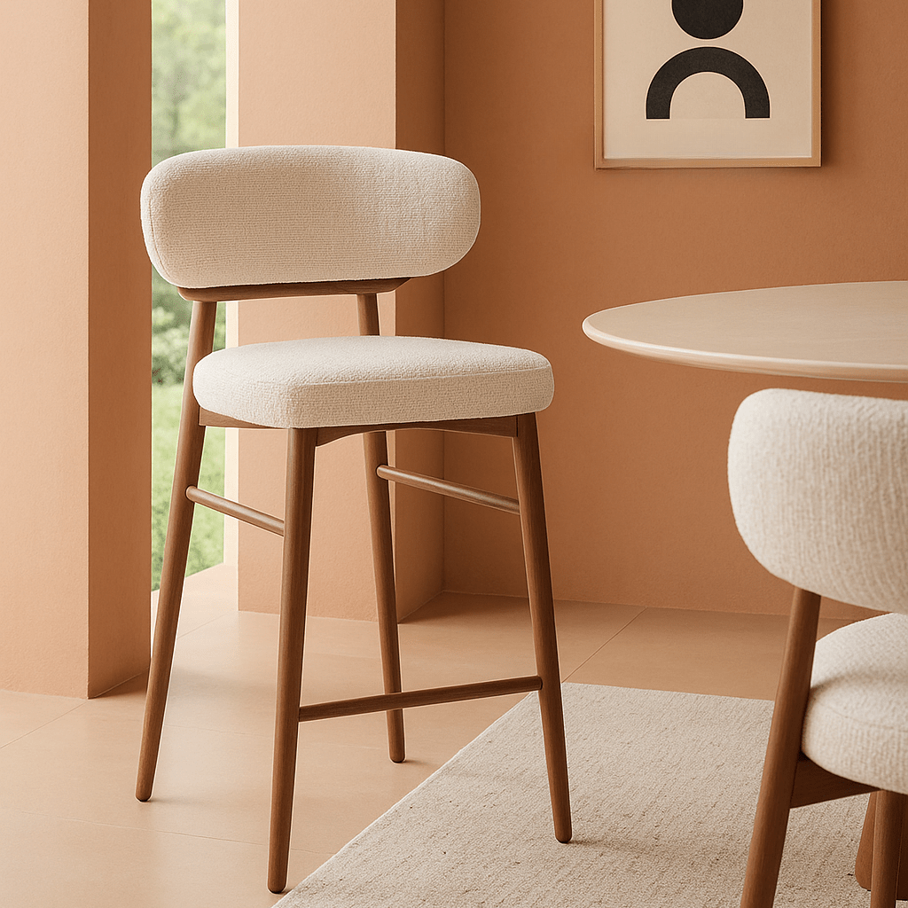 Taburete de cocina Scandiwood nogal - Vintahome