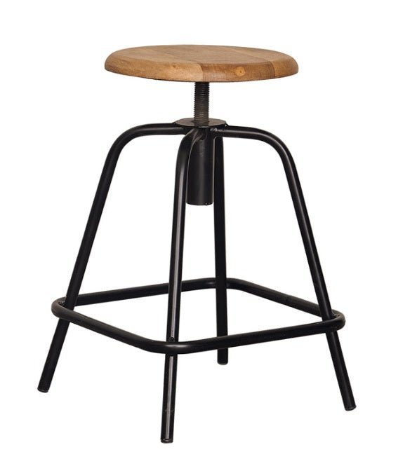 Taburete vintage bajo regulable Montego - Vintahome