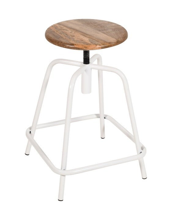 Taburete vintage bajo regulable Montego - Vintahome