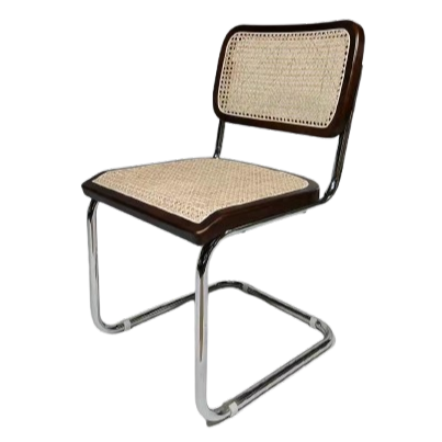 Silla de comedor de ratán Talentto nogal new