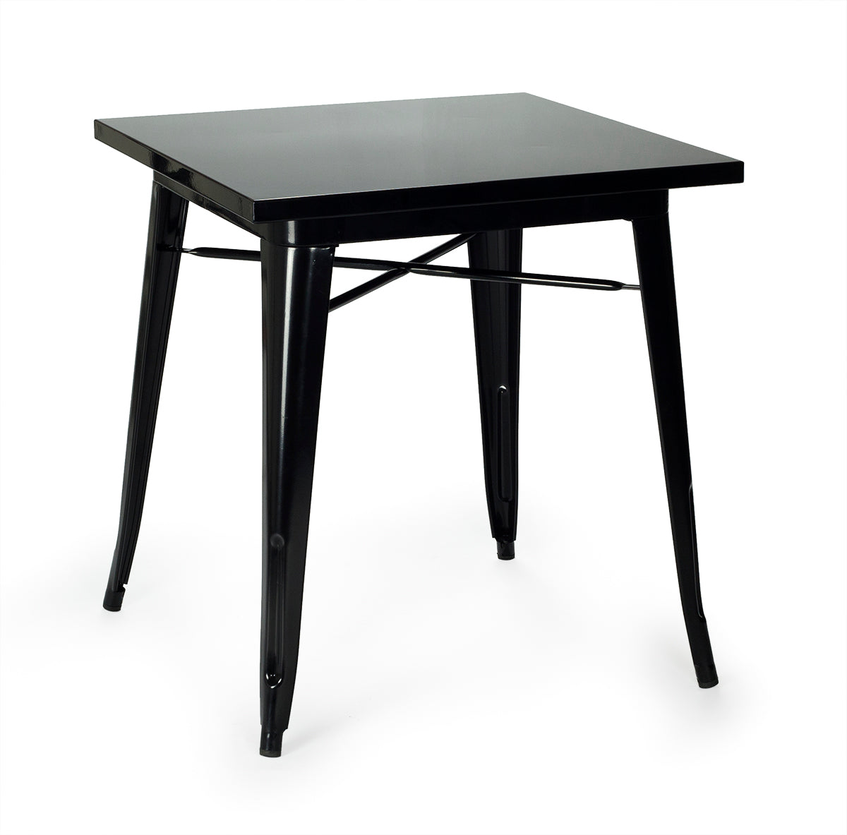 Mesa comedor industrial Tolux Acero negro 70x70cm - Vintahome