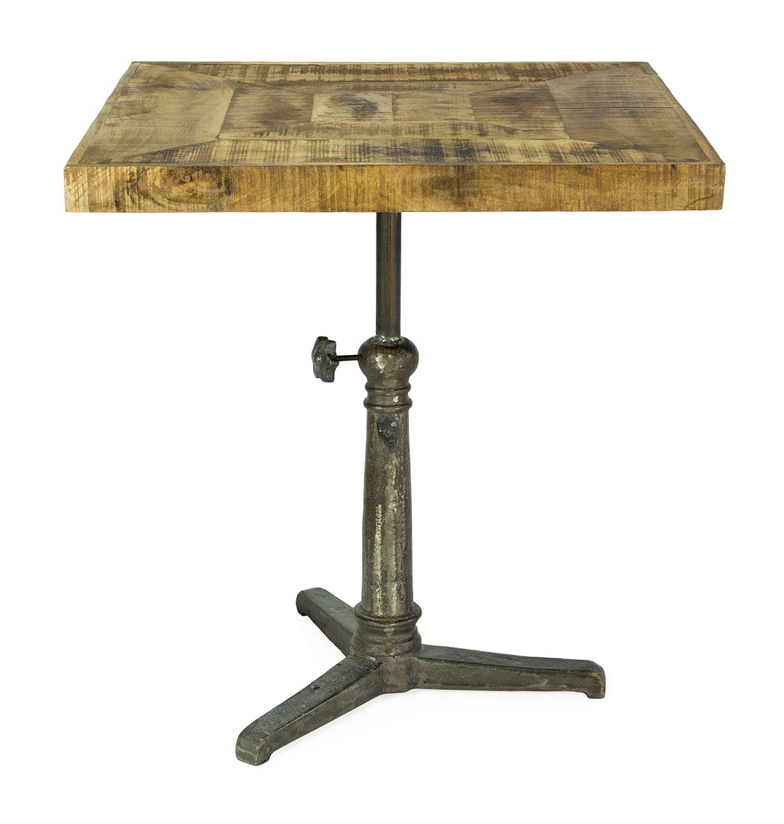 Table vintage Abril bois naturel 70x70 cm