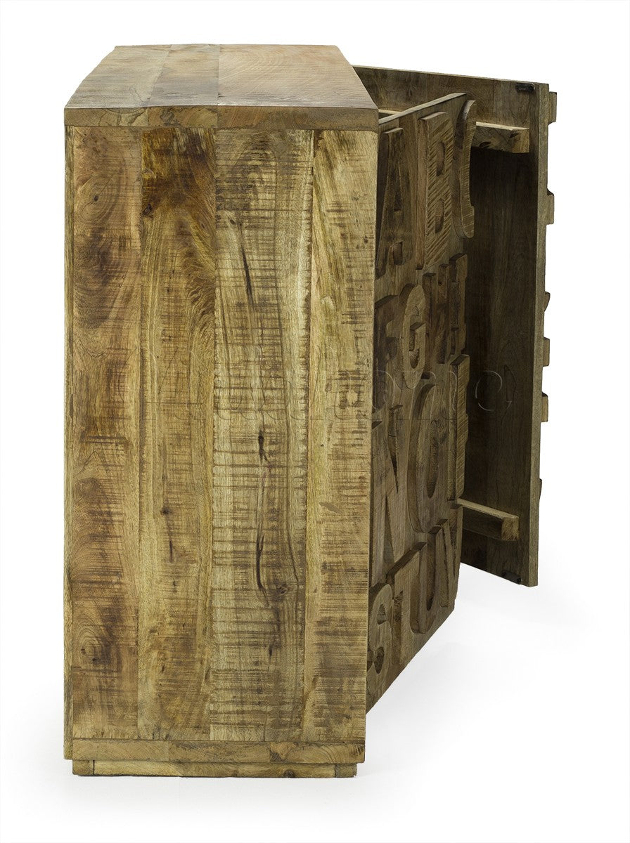 Gabinete de madera Alphabet - Vintahome