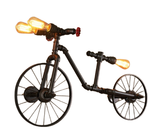 Lámpara de aplique vintage Bicicleta