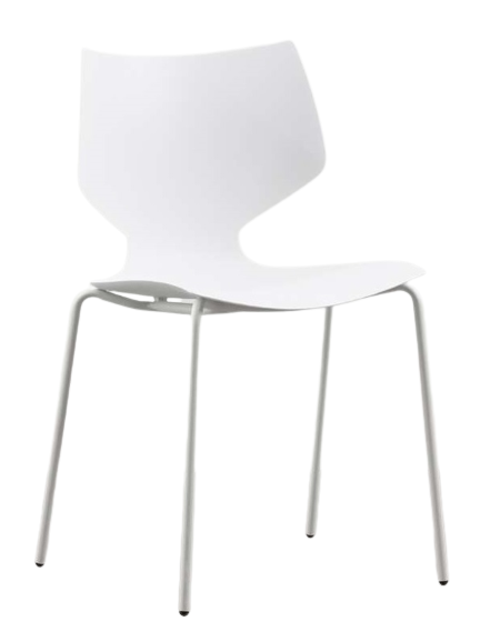 Cadeira de jantar design aço e pp Moly