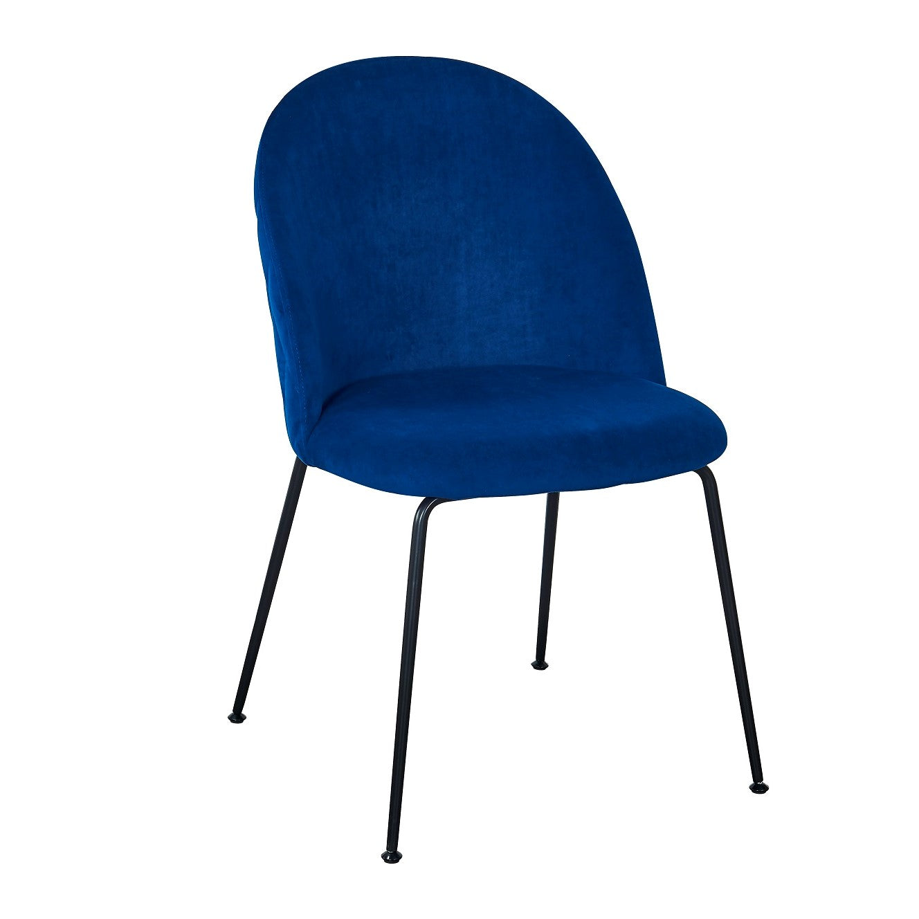Silla de comedor  tercipelo azul Veza negro - Comprar silla de comedor Velvet
