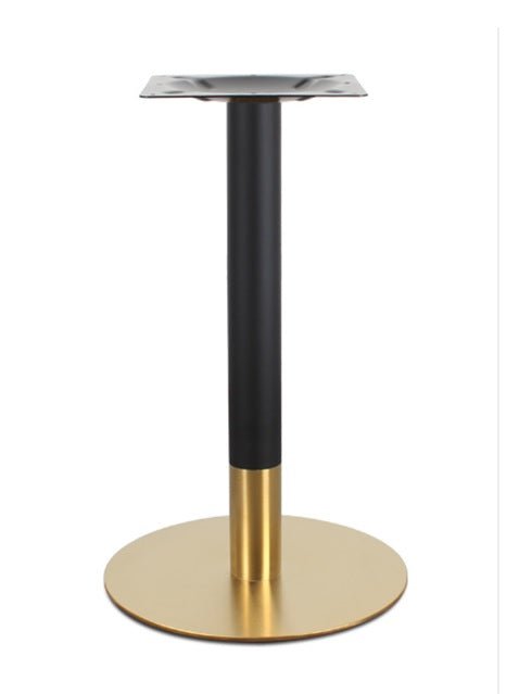 Zwart goud roestvrij bordbasis 45 cm