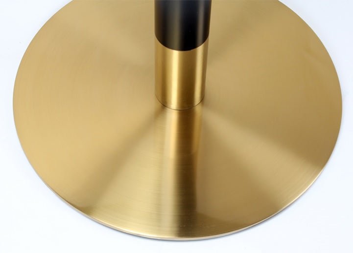 Zwart goud roestvrij bordbasis 45 cm