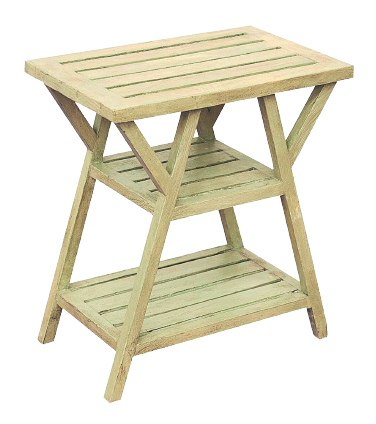 Mesa lateral vintage de madeira Noah
